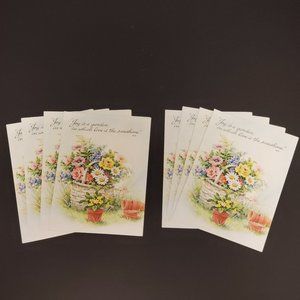 Greeting Cards (8) Red Farm Studio Flowers & Verse